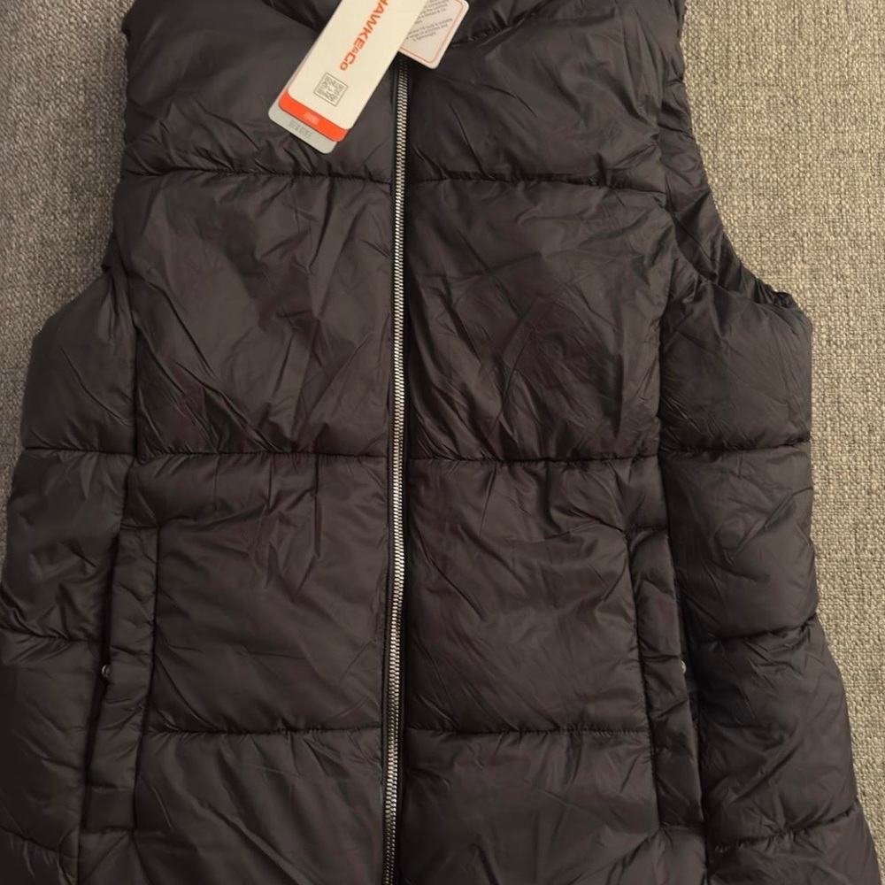 NEW Hawkes&Co Black Puffer Vest